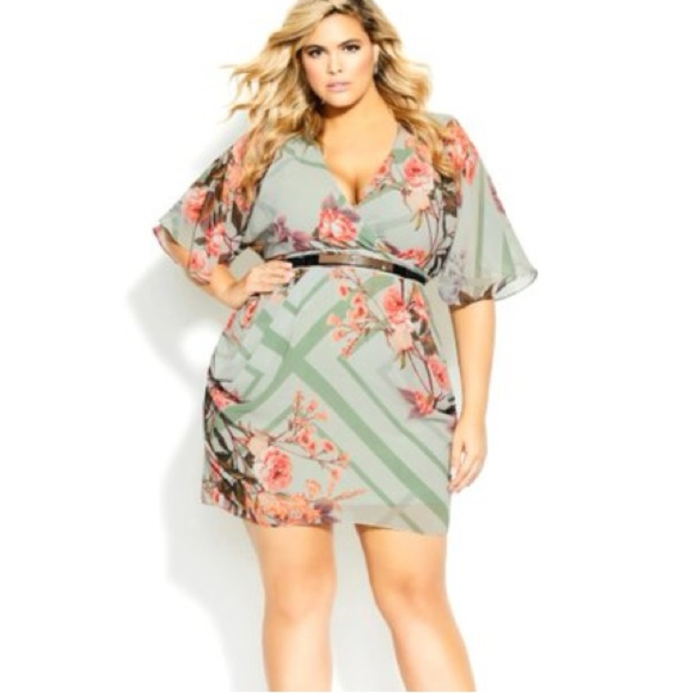 Mint green mini dress plus size